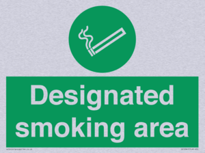 Designated smoking area